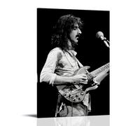 NWFWZP Póster decorativo de Frank Zappa con cantantes populares y cantantes legendarios de los maestros de la música, arte de pared, pintura decorativa para dormitorio, 50 x 75 cm, estilo marco