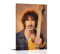 NWFWZP Póster decorativo de Frank Zappa con cantantes populares y cantantes legendarios de los maestros de la música, arte de pared, pintura decorativa para dormitorio, 50 x 75 cm, estilo marco