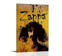 NWFWZP Póster decorativo de Frank Zappa con cantantes populares y cantantes legendarios de los maestros de la música, arte de pared, pintura decorativa para dormitorio, 50 x 75 cm, estilo marco