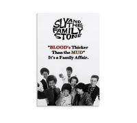NWFWZP Póster decorativo de Sly And The Family Stone con cantantes legendarios y maestros de la música, arte de pared, pintura decorativa para dormitorio, 30 x 45 cm, estilo sin marco