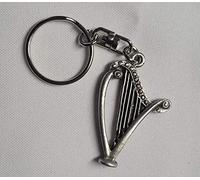 Nwgifts Arpa Llavero Hecho a Mano Peltre Inglés Llavero en Regalo Bolsa