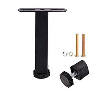 NWHJ 20 cm / 25 cm / 30 cm / 35 cm de Altura Patas Cama Regulables,pies de Cama somier de Hierro Negro, Accesorios de Soporte de Muebles, Juego de 4