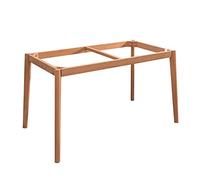 NWHJ Base de Mesa de 4 Patas Madera, Soporte de Mesa Rectangular de Madera Maciza para Escritorio, Mesa de Comedor, Mesa Auxiliar, con herrajes de Montaje