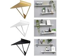 NWHJ Soportes de diseño para balda, escuadra para estanterias de Pared para Sala de Estar, Dormitorio, Cafetería decoración y Almacenamiento, Soporte de Hierro Industrial
