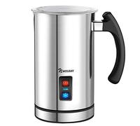 NWOUIIAY Espumador de Leche Eléctrico 500W Batidora de Leche 3 en 1 Espuma Rápida para Leche Caliente o Fría Acero Inoxidable Recubrimiento Antiadherente para Cappuccino Latte Mocha