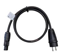 NWP NAC3FX-W - Cable de alimentación (1,5 m, conector Schuko macho a conector PowerCON True1, 3 x 1,5 mm²), color negro