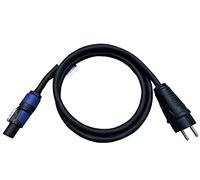 NWP NAC3FXXA-W-L - Cable de alimentación (1,5 m, Conector Schuko de 230 V, 3 x 2,5 mm²), Color Azul