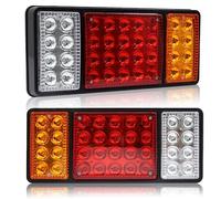 NWpangu Luces Traseras LED para Remolque, 36-LED 24V Luces LED Multifuncionales Luces Intermitentes de Posición de Parada para Camión, Furgoneta, RV, Caravana, Tractor, 2piezas