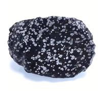 NWPNLXEA 100-110g 1 bag Obsidian Snowflake Stone Quartz Raw Specimens