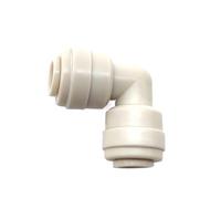 NWPNLXEA 10Pcs Water Purifier Pure Machine Joint Fittings 1/4" 1/4" OD HoseConnection 90 Elbow Valve Switch Quick Coupling Connector(10pcs Beige)