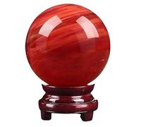 NWPNLXEA 1pc 14-15cm Smelting Stone Quartz Treat Sphere Red Crystal Balls
