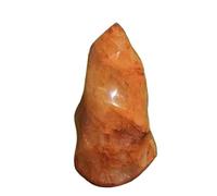 NWPNLXEA 1pc 200-300g Flame Bohemian Decorative Stone with Golden-Brown Amber Hue