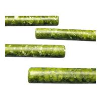 NWPNLXEA 1pc 21cm Green Jade Crystal Wand Stick for Cleaning And Protection Spiritual Tool
