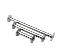 NWPNLXEA 1pc 304 Stainless Steel Pipe Fitting Pipe Outer Diameter 45mm Homemade Ring Three Clip 64mm Length 100mm