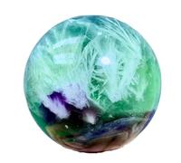 NWPNLXEA 1pc 310-400g feather fluorspar crystal Quartz Sphere Repair gems gifts decorations