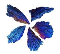 NWPNLXEA 1pc 5-10g Tourmaline Peacock Feather Electroplated Crystal Diy Decoration