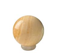 NWPNLXEA 1pc 600-650g Orange Quartz Crystal Ball High Yellow Stone Home Decoration Gift