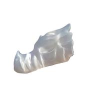 NWPNLXEA 1pcs 18-20cm about2kg Transparent Gypsum Dragon Head, Quartz Crystal Carved Skull