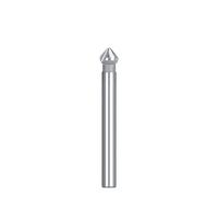NWPNLXEA 1pcs 90 Degrees Chamfering Cutter 4.5-50mm Countersink Drill Bit 3 Flute High Speed Steel Wood Metal Hole Drilling Tool(6.3mm) NWPNLXEA