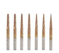 NWPNLXEA 2 Flute Ball Nose 3.175mm Shank Tungsten Carbide Engraving Bit Coated 1Pcs(4pcs R0.25-R1.0) NWPNLXEA