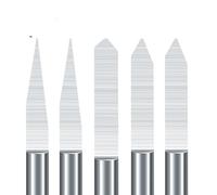 NWPNLXEA 20pcs V Shape Engraving Bit Set 1/8 Shank 10/15/20/30D Flat Bottom Carbide PCB Carving Tools NWPNLXEA