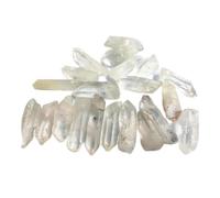 NWPNLXEA 90-100g 3-6cm Crystal Stone White Quartz Cluster Points Pillar