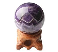 NWPNLXEA Amethyst Ball Ornaments Fantasy Purple Crystal Stone Polished Home Decoration Jewelry Gift,50mm