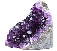 NWPNLXEA Amethyst Crystal Rock, Real Stone, Purple Crystals and Stones, Amathesis Cluster Geode, Amatista Piedra, Cuarzos Originales De Energia,300g