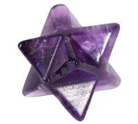 NWPNLXEA Amethyst, Stone Worry Crystal Protection Sacred Generator Six-Pointed Star for Home Office Decor