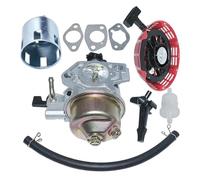 NWPNLXEA Carburetor Recoil Pull Starter Carb Gasket Compatible For GX390 13HP GX 390 Lawn Mower Engine electronic starter Fuel Filter Line NWPNLXEA