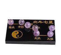 NWPNLXEA Chinese Obsidian Seven-Star Array Pi Yao/Pi Xiu Wealth Porsperity Statue,Attract and Luck Ball Best Decoration for Office Or Home