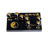 NWPNLXEA Chinese Obsidian Seven-Star Array Pi Yao/Pi Xiu Wealth Porsperity Statue,Attract and Luck Ball Best Decoration for Office Or Home,G