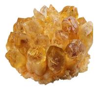 NWPNLXEA Citrine Raw Crystals, Large Rough Stones Crystal for Tumbling, Cabbing, Fountain, Decoration, Polishing, Wire Wrapping, Display Decor for Home,Dark Yellow,200g