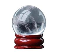 NWPNLXEA Crystal Ball, White, Amethyst, Obsidian, Home Entrance Desk Decoration Ornaments,B-28~32mm