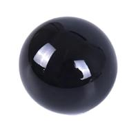 NWPNLXEA Crystal Sphere Decorative Balls Obsidian Ball Gemstone for Scrying Mirror, Fengshui, Divination, Home Decor,5in(130mm)-Black