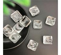 NWPNLXEA Decorative Ornaments Clear Square Dimple Crystal Ball Display Bases Table Holder Stand Home Gift Quartz Crystals (Size : 30mm)