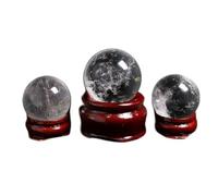 NWPNLXEA Decorative Ornaments Rock Clear Quartz Ball Crystal with Stand (Size : 40mm)