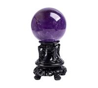 NWPNLXEA Feng Shui Ornaments Crystal Ball/Photography Ball Amethyst Sphere, Rare Purple Power Stone for, Scrying, Hand-Made for Photography Decoration (7cm)