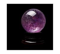 NWPNLXEA Feng Shui Ornaments Rough Stone Amethyst Ball Broken Crystal Glass Office Lucky Consecrated Gift Decoration Witchcraft (9cm)