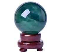NWPNLXEA Green Crystal Ball Asian Rare Stone Sphere Magic Living Room Home Feng Shui Decor,50mm