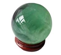 NWPNLXEA Green Fluorite Sphere Crystal Ball Gemstone for Home Apartment Office Boho Decor,30mm