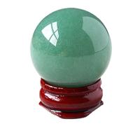 NWPNLXEA Green Jade Quartz Crystal Sphere Ball+Stand Decoration Stones and Minerals，30mm