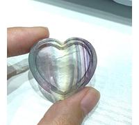 NWPNLXEA Home Collections - Cuenco con forma de corazón pulido de fluorita natural, piedra de cuarzo, cristal de amor, decoración del hogar, cristales naturales, decoración para el hogar