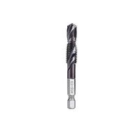 NWPNLXEA Metric Tap Drill Bit VAPO Coated HSS Screw Tap Machine Compound Thread Tap M3-M12 Tapping Tools 1/4 Hex Shank(M10) NWPNLXEA