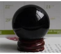 NWPNLXEA Obsidian Crystal Ball Stone Home Decoration Diviner Circle Ornaments (Color : Amarillo claro, Size 4cm)