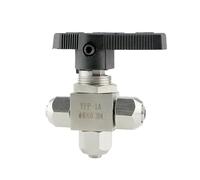 NWPNLXEA Quick Twist Fit 6x4mm ODxID PU Tube Air Hose tee 3 Ways L Port Ball Valve 304 Water Gas Fuel Oil