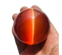 NWPNLXEA red Cats Eye Crystal Ball Divination Stone Photography Decoration Ornaments (Size : 4cm)