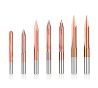NWPNLXEA Shape 3.175mm Shank 20,30,45,60,90 Degrees 2 Flute Engraving Bit Router Bit Carving Bit 1Pcs(45Dx0.1) NWPNLXEA