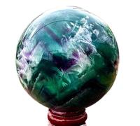NWPNLXEA Stone Color Fluorite Quartz Crystal Ball Luster(56-60mm)