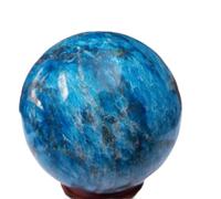 NWPNLXEA Stone Polished Blue Apatite Crystal Ball Ornament(300-400g)